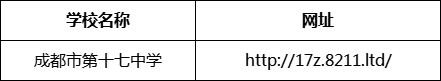 成都市第十七中學(xué)網(wǎng)址是什么？