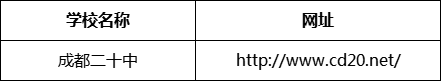 成都市成都二十中網(wǎng)址是什么？