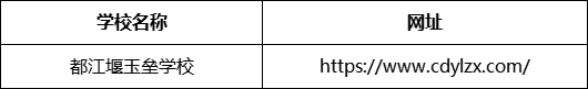 成都市都江堰玉壘學(xué)校網(wǎng)址是什么？