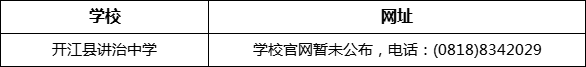 達州市開江縣講治中學(xué)網(wǎng)址是什么？