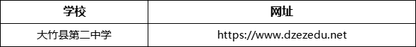 達(dá)州市大竹縣第二中學(xué)網(wǎng)址是什么？