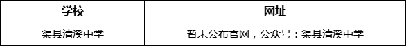 達(dá)州市渠縣清溪中學(xué)網(wǎng)址是什么？