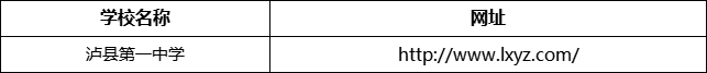 瀘州市瀘縣第一中學(xué)網(wǎng)址是什么？