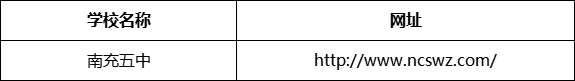 南充市南充五中網(wǎng)址是什么？
