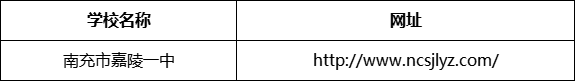 南充市嘉陵一中網(wǎng)址是什么？