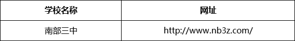 南充市南部三中（南部縣職業(yè)技術(shù)學(xué)校）網(wǎng)址是什么？