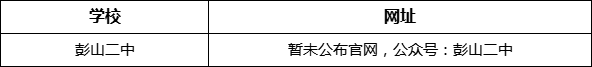 眉山市彭山二中網(wǎng)址是什么？