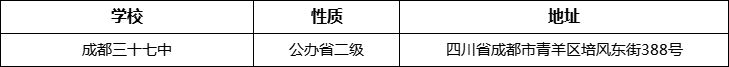 成都市成都三十七中詳細地址、在哪里？