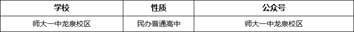 成都市師大一中龍泉校區(qū)官網(wǎng)、網(wǎng)址、官方網(wǎng)站