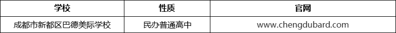 成都市新都區(qū)巴德美際學(xué)校官網(wǎng)、網(wǎng)址、官方網(wǎng)站